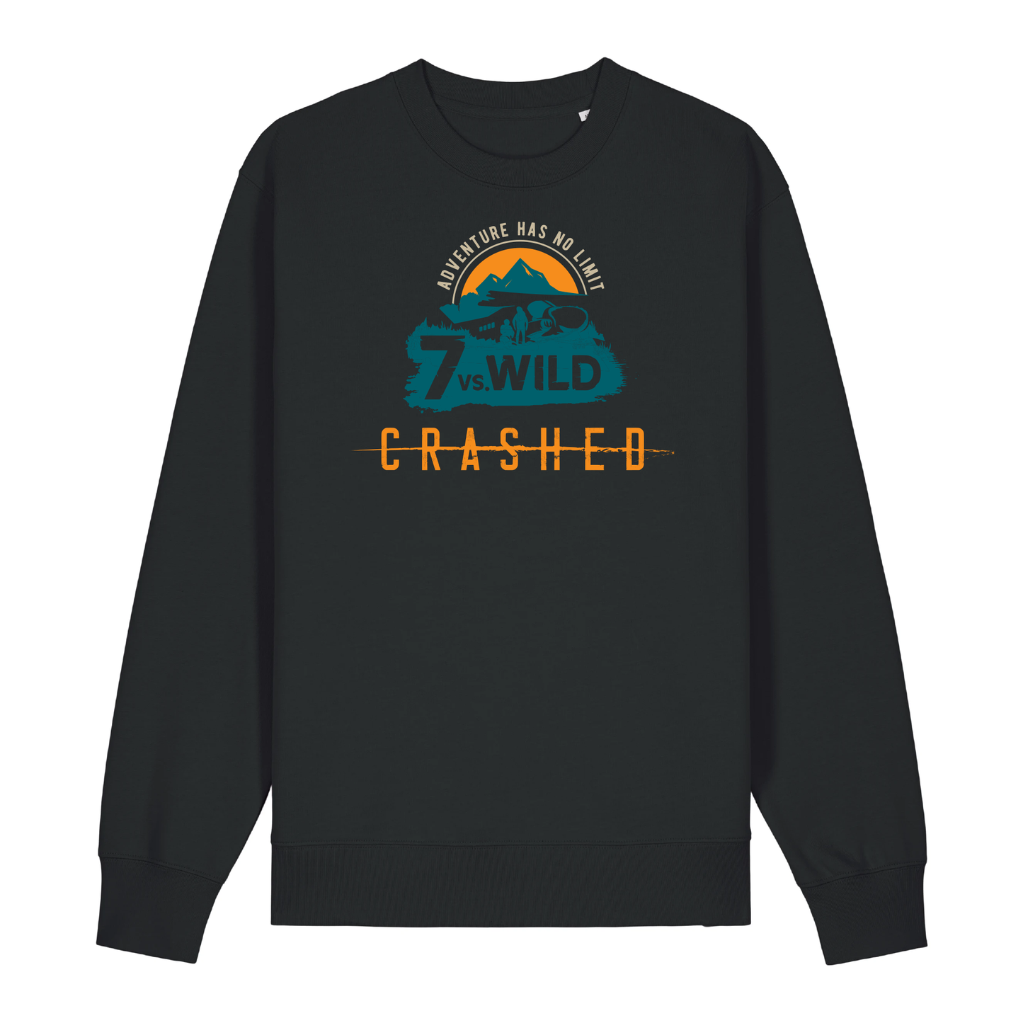 Sweatshirt Crashed Logo orange