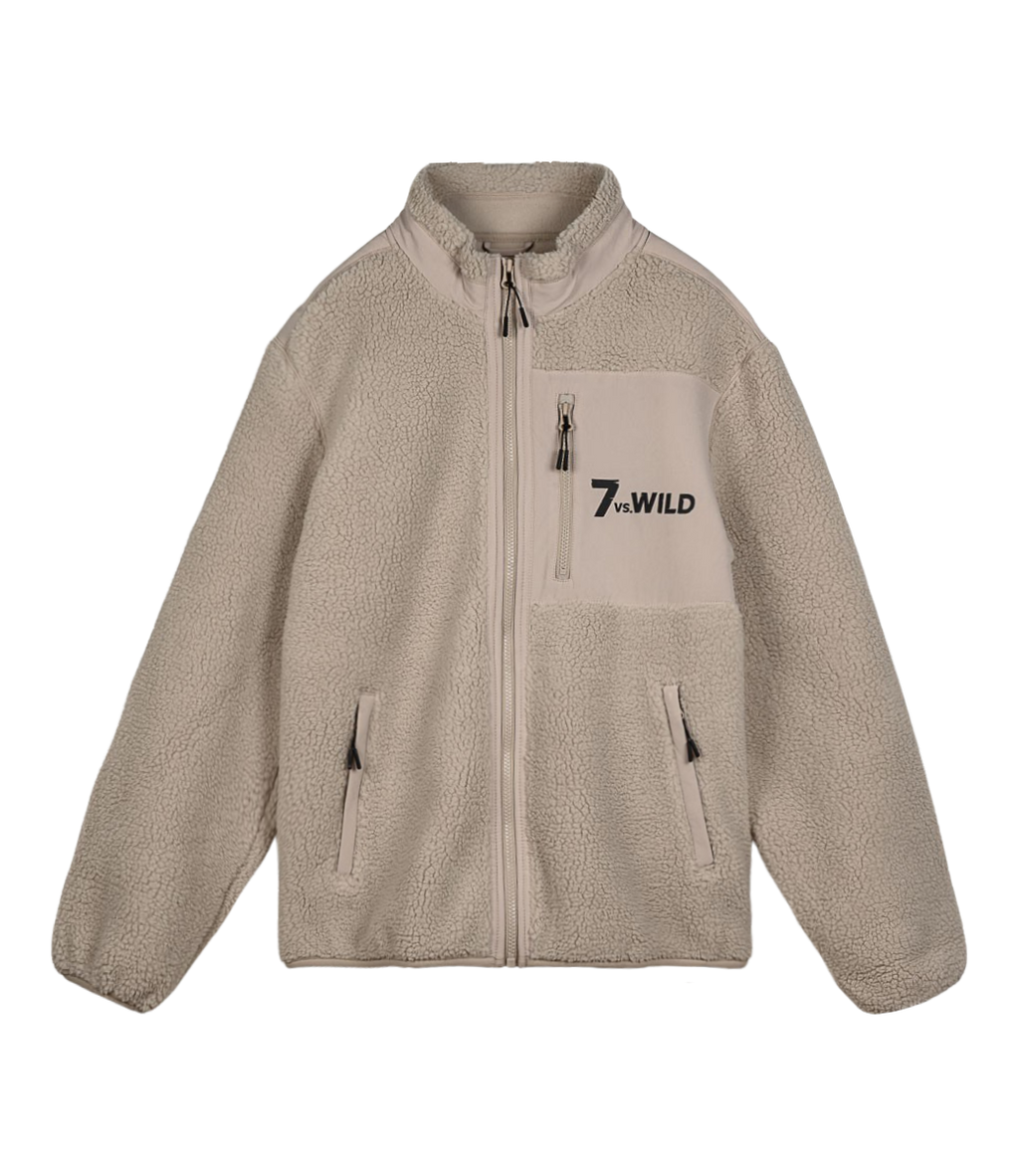 Ufer-Wärme | Sherpa Jacke desert