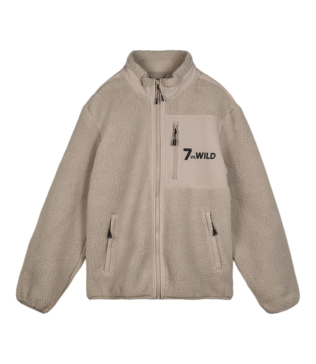 Ufer-Wärme | Sherpa Jacke desert