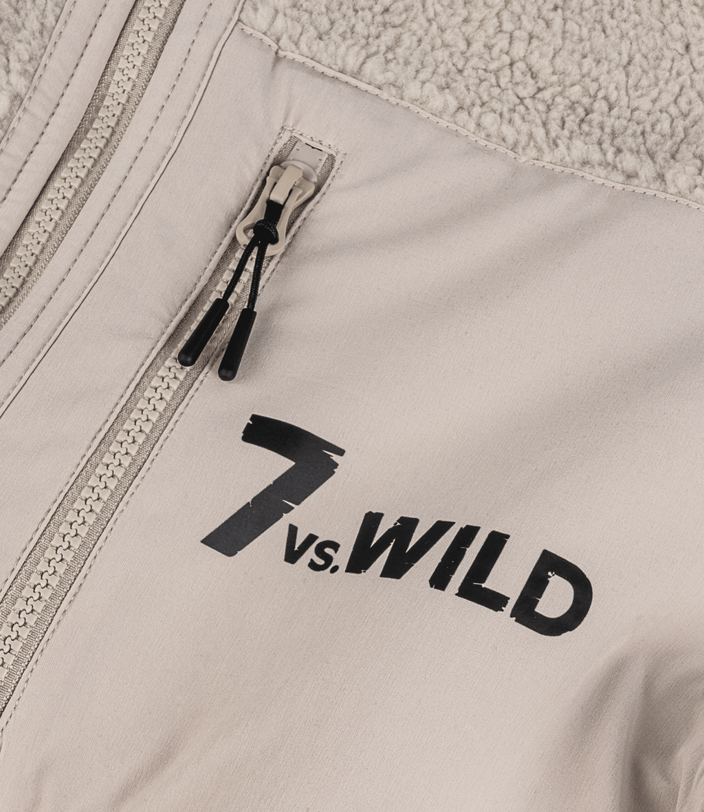 Ufer-Wärme | Sherpa Jacke desert