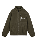 Moos-Tarnung | Sherpa Jacke grün