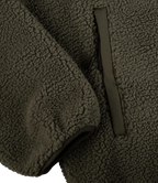 Moos-Tarnung | Sherpa Jacke grün